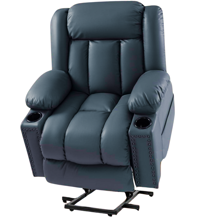 Large 3 Position Power Lift Chair Recliner with Heated and Massage