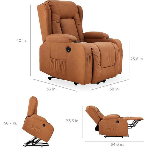 3 Position Leather Electric Power Lift Chair