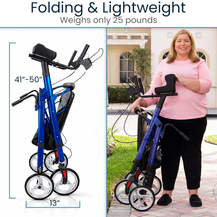 Vive Health Series T Upright Walker Bariatric Rollator