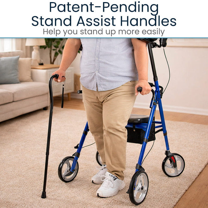 Vive Health Series T Upright Walker Bariatric Rollator