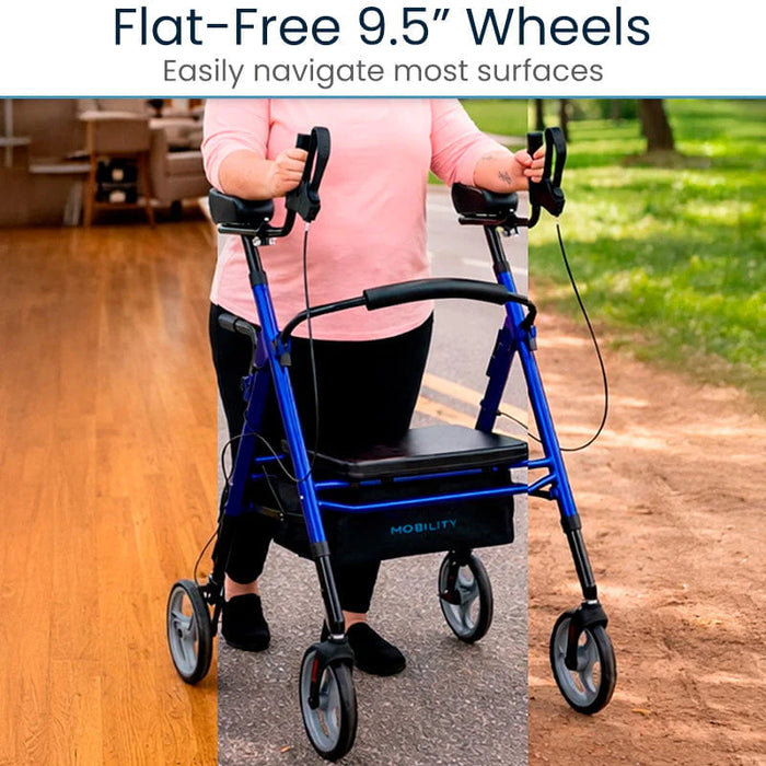 Vive Health Series T Upright Walker Bariatric Rollator