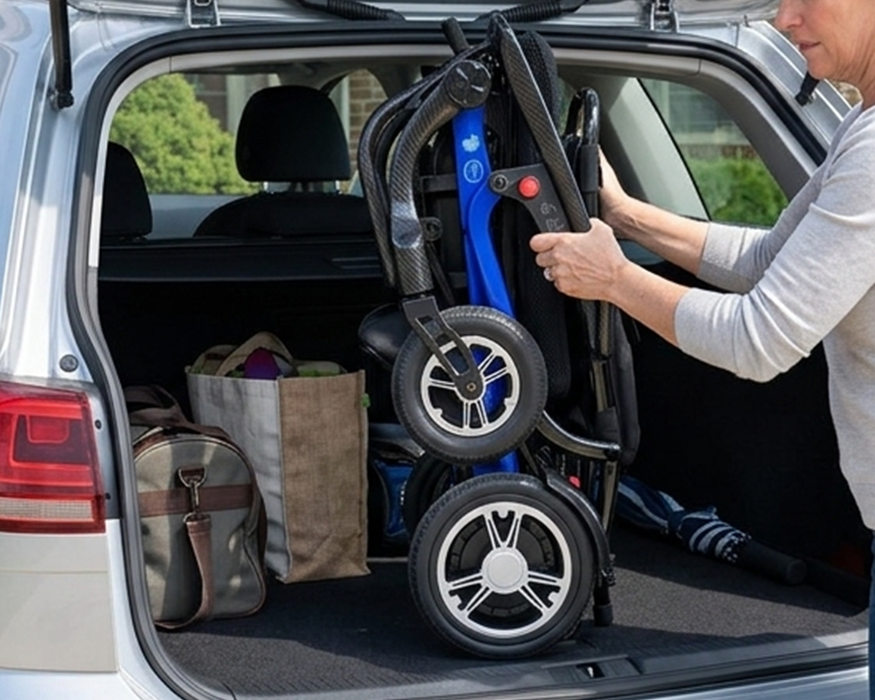Forcemech Carbon F1 Foldable Ultra Light Electric Power Wheelchair