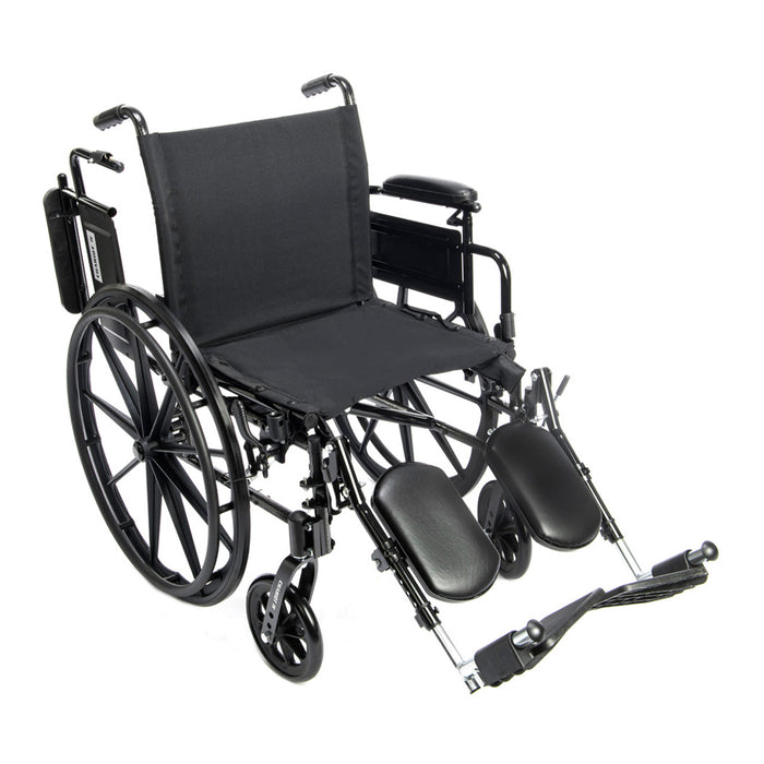 Chariot IV Manual Wheelchair with Adjustable Flip-Back Desk Arms & Swing-Away Footrests