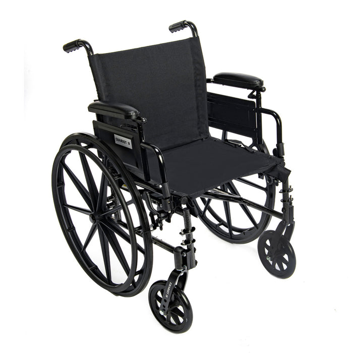 Chariot IV Manual Wheelchair with Adjustable Flip-Back Desk Arms & Elevating Leg Rests