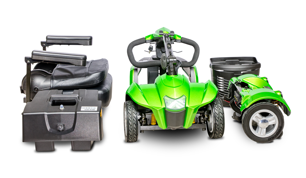 EV Rider CityCruzer 4-Wheel Transportable Mobility Scooter with Full Suspension