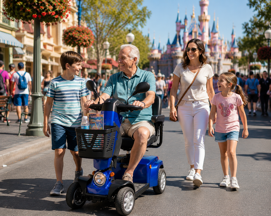 FreeRider USA FR1 City 40-Mile Range 4-Wheel Mobility Scooter