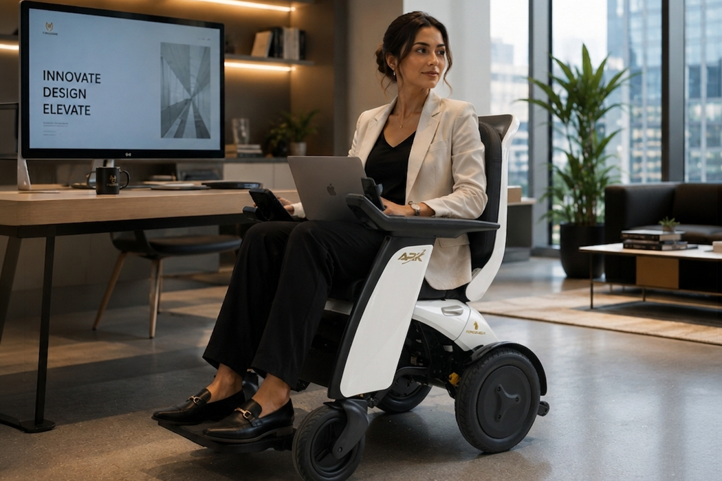 Forcemech ARK 24V/16Ah 300W Foldable Electric Power Wheelchair