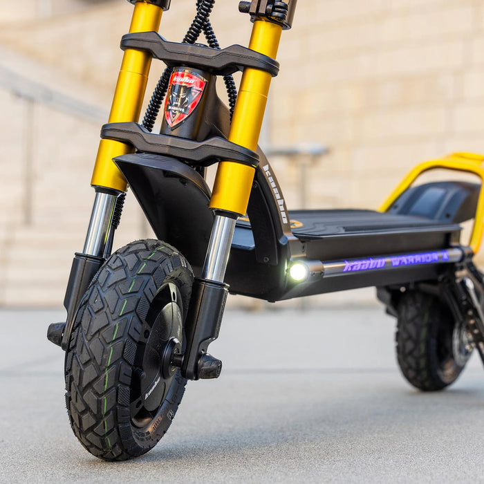 Kaabo Warrior X Max Electric Scooter — Dual 1100W, 44 MPH, 56-Mile Range