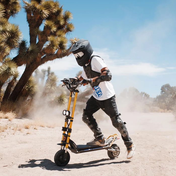 Kaabo Warrior X Max Electric Scooter — Dual 1100W, 44 MPH, 56-Mile Range