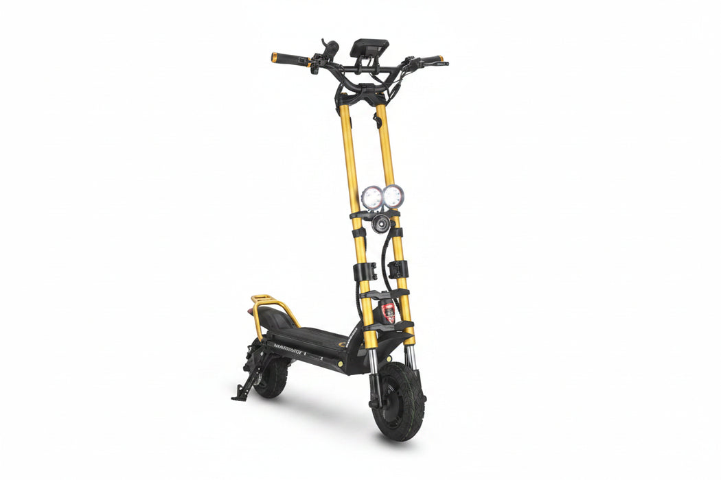 Kaabo Warrior X Max Electric Scooter — Dual 1100W, 44 MPH, 56-Mile Range