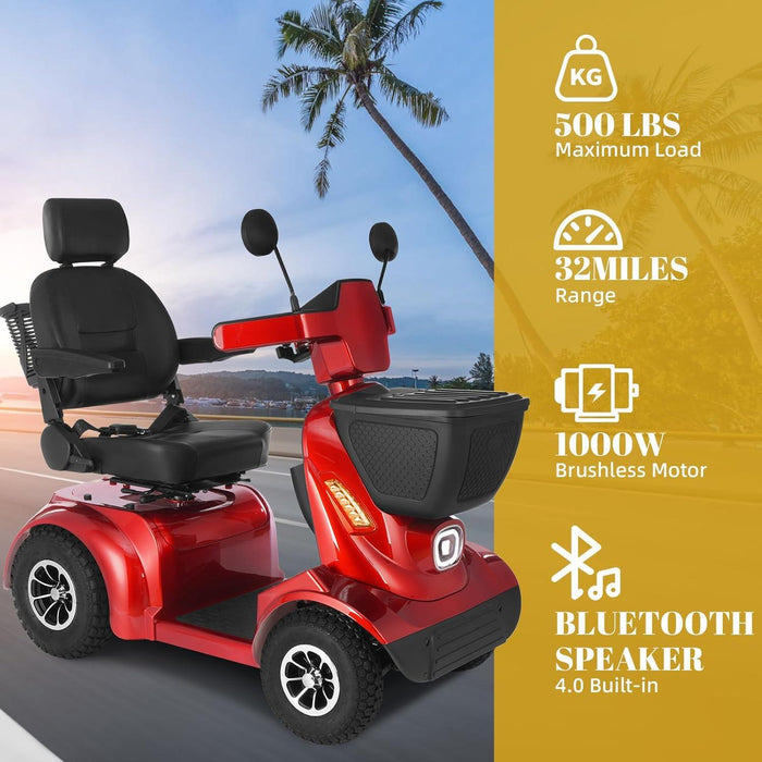 All Terrain 1000W Electric Bariatic Mobility Scooter