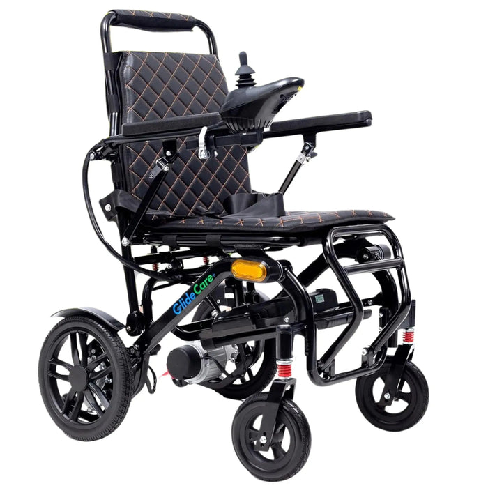 ComfyGO Glide Care G-5 Lightweight Foldable Electric Wheelchair - Motorized Power Wheelchair 12 Miles