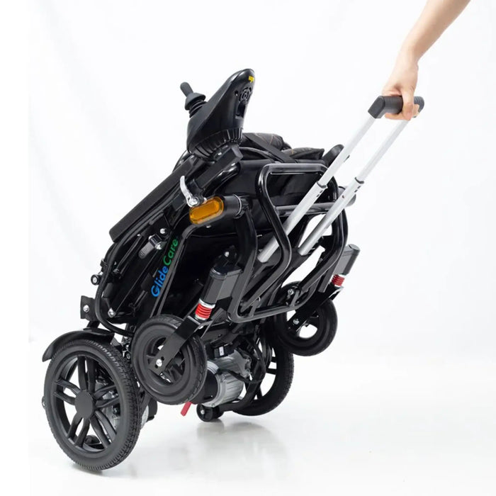 ComfyGO Glide Care G-5 Lightweight Foldable Electric Wheelchair - Motorized Power Wheelchair 12 Miles