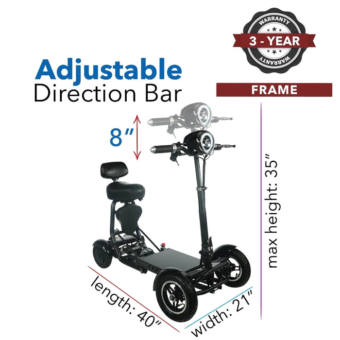 ComfyGO MS3000 Foldable Travel Mobility Scooter 265lbs Capacity