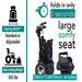 ComfyGO MS3000 Foldable Travel Mobility Scooter 265lbs Capacity