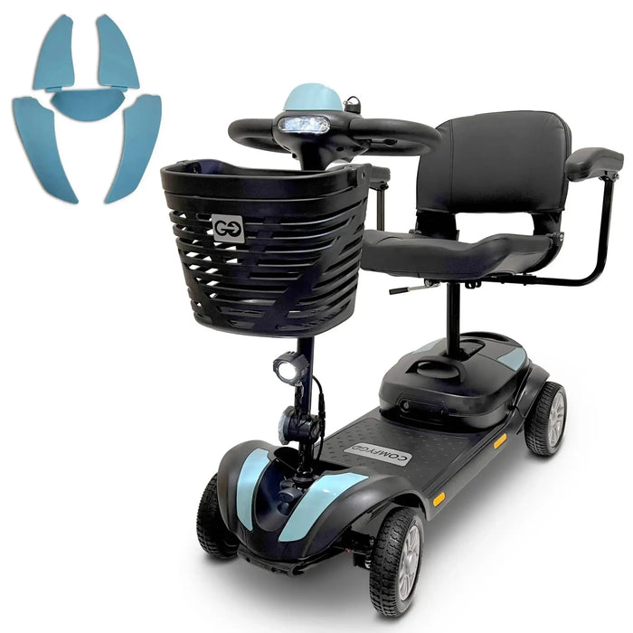 ComfyGO Z-4 Ultra-Light Electric Mobility Scooter With Quick-Detach Frame