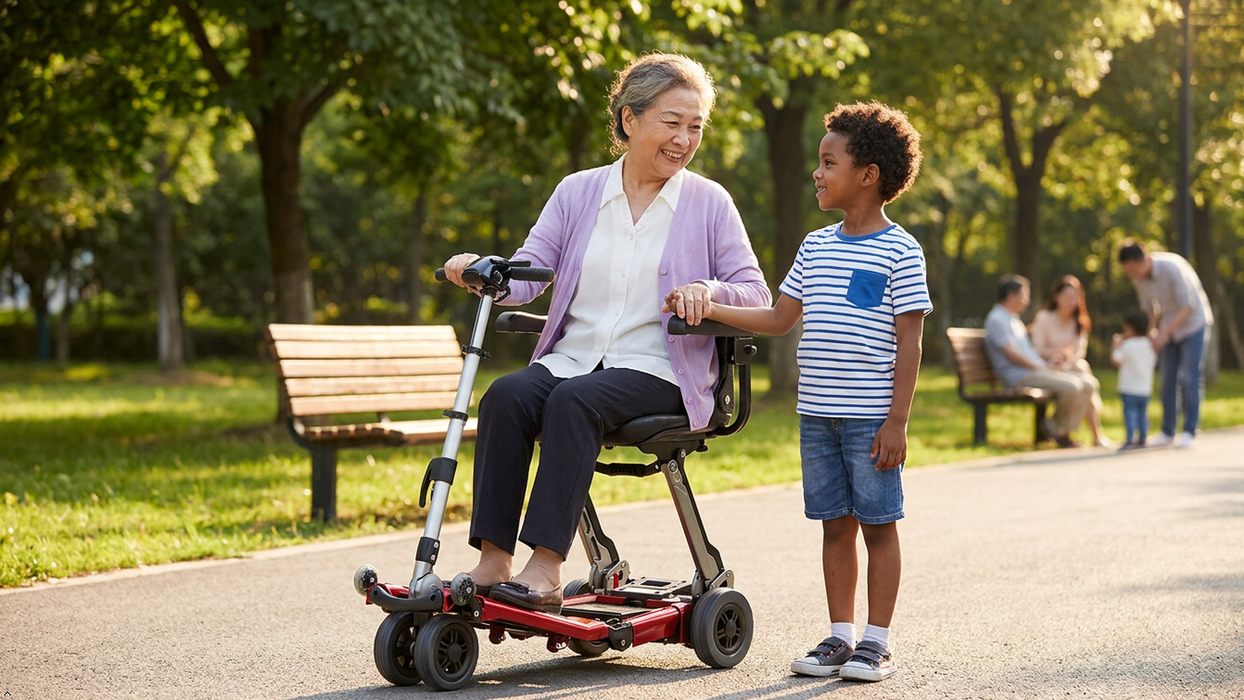 FreeRider USA Luggie Classic 2 120W Folding Travel Mobility Scooter
