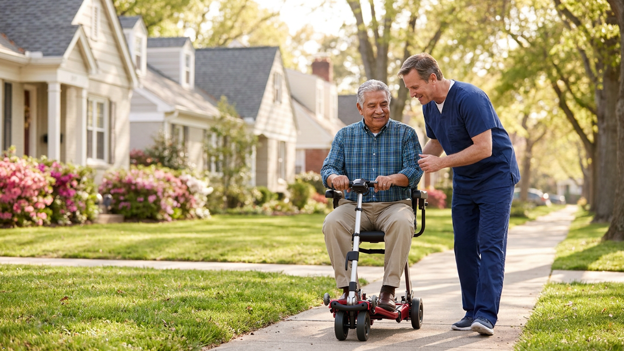 FreeRider USA Luggie Elite 120W Folding Travel Mobility Scooter