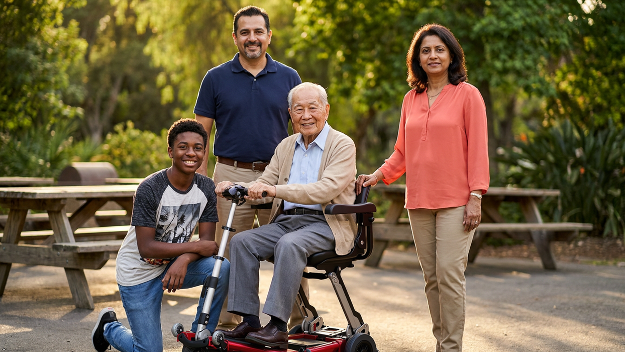 FreeRider USA Luggie Elite 120W Folding Travel Mobility Scooter