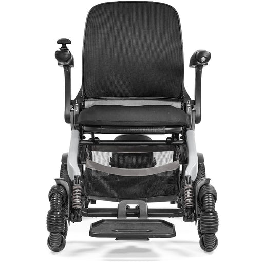 Foldable Power Wheelchair 10 inch Front Wheels Airline Approved Suspension App Control Teal