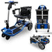 Folding Travel Scooters Ultra Lightweight Electric Powered 4 Wheel Mobility Scooter
