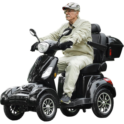 Heavy Duty 4 Wheel Mobility Scooter 800W 31 Mile Range 500 lbs Capacity All Terrain