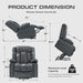 Large 3 Position Power Lift Chair Recliner with Heated and Massage