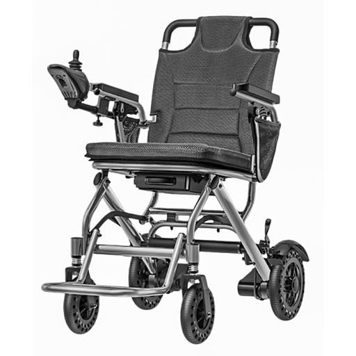 Lightweight Foldable Electric Wheelchair Portable Liftable Armrests
