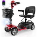 Lightweight Transportable 4 Wheel Mobility Scooters