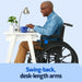 Manual Folding Wheelchair 20”W x 16”D Seat