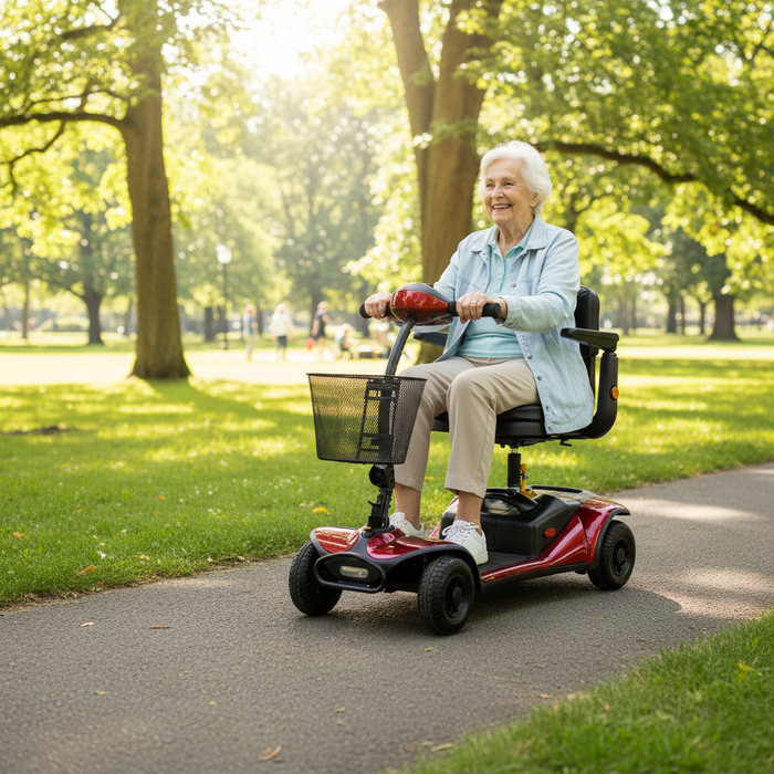 Shoprider Dasher 4-Wheel Lightweight Travel Mobility Scooter