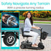Vive Health 3 Wheel Mobility Scooter - Electric Long Range Powered Wheelchair