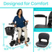 Vive Health 3 Wheel Mobility Scooter - Electric Long Range Powered Wheelchair