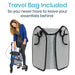 Vive Health 3 Wheel Walker Rollator - Lightweight Foldable Walking Transport
