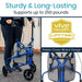 Vive Health 3 Wheel Walker Rollator - Lightweight Foldable Walking Transport