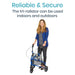 Vive Health 3 Wheel Walker Rollator - Lightweight Foldable Walking Transport