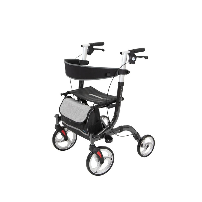 Vive Health Everglide Rollator Adjustable Height, Lightweight Aluminum Frame, Foldable Walker
