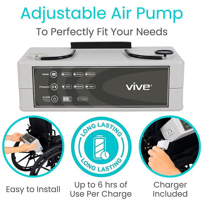 Vive Health Full Alternating Wheelchair Cushion