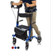 Vive Health Upright Rollator - Walker with Foldable Transport Seat