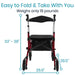Vive Health Wheelchair Rollator